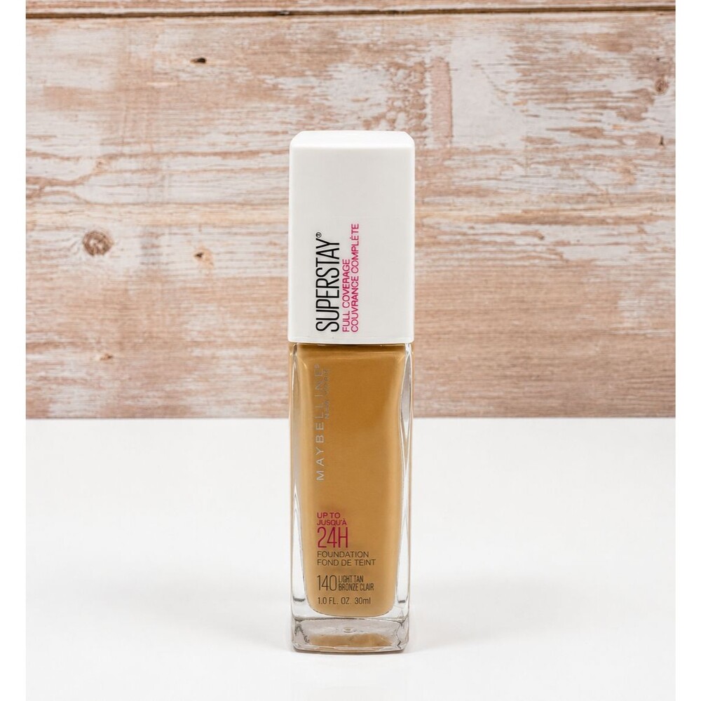 Maybelline Super Stay 24H Foundation Makeup Full Coverage 140 Light Tan